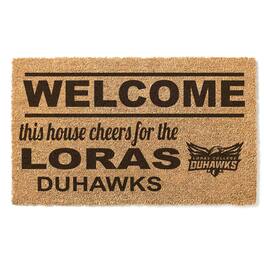 Jardine - Loras College Duhawks 18" x 30" Welcome Doormat - Brown