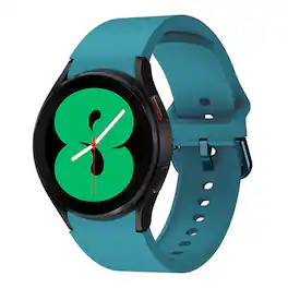 StrapsCo - Sports Strap Silicone Rubber Watch Band For Samsung Galaxy Watch 7 - Silver Grey