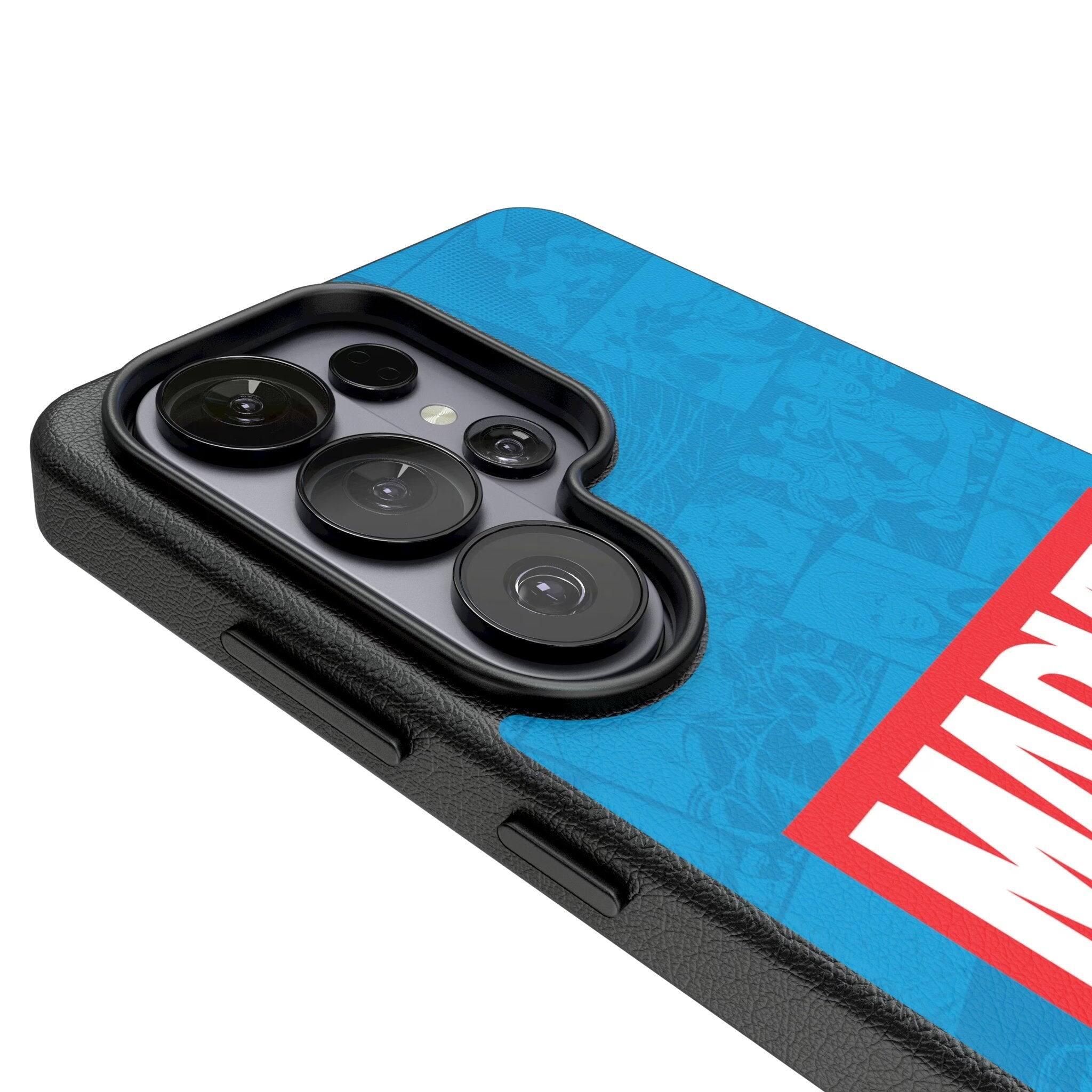 Left. Keyscaper - Marvel Logo MagSafe Compatible Phone Case - Samsung Galaxy S26 - Marvel.