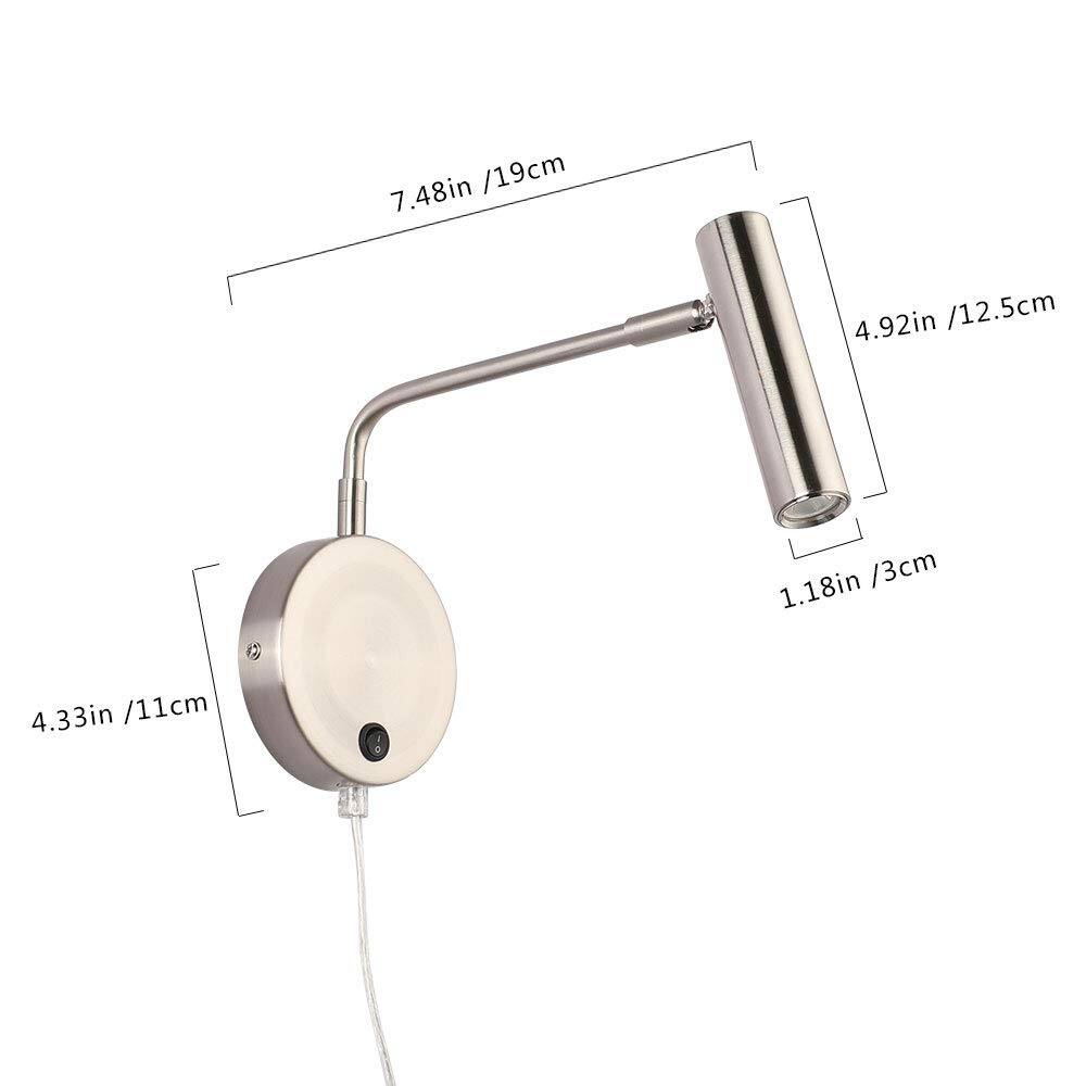 7.48in / 19cm  
4.92in / 12.5cm  
1.18in / 3cm  
4.33in / 11cm