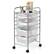 Front. Costway - 6 Drawer Rolling Storage Cart Scrapbook Paper Office School Organizer - Clear.