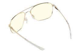 GUNNAR - Computer Glasses - Mustang, Clear Lens - Blue Light Blocking, Relieve Dry Eye, Anti Glare - Gold