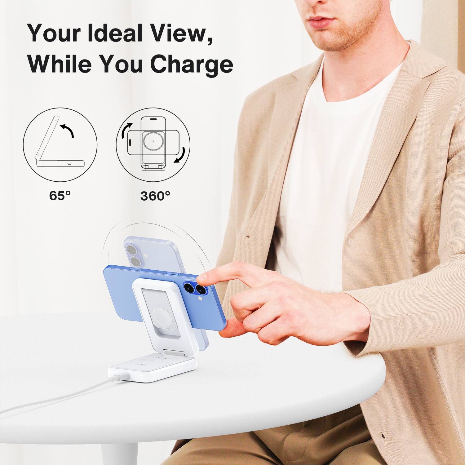 Your Ideal View, While You Charge 65° 360°