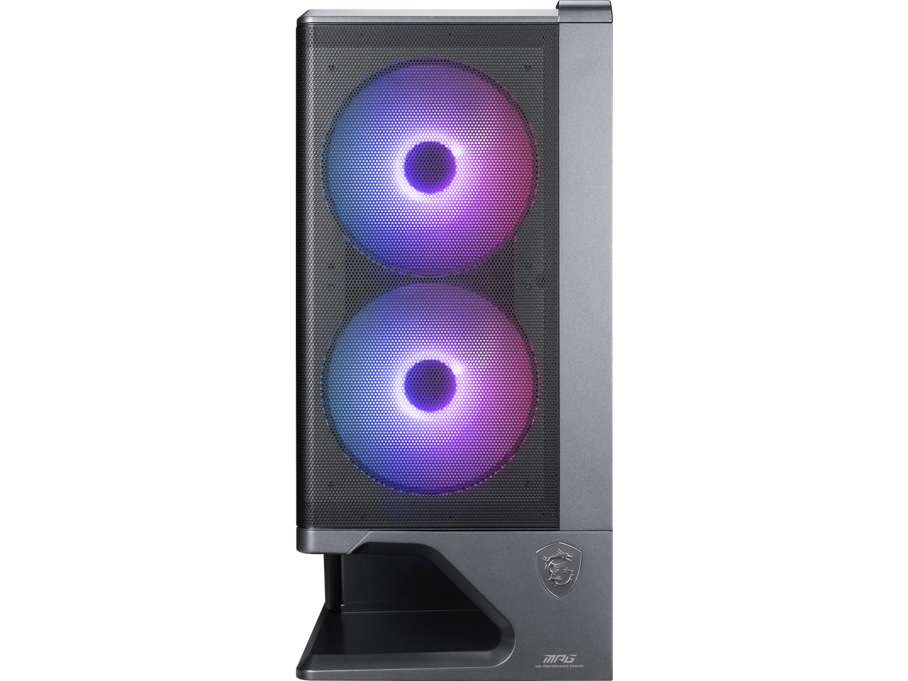 Alt View 4. MSI - MSI MPG VIXTA 300R AIRFLOW PZ Mid-Tower ATX Case - Mesh Front, Dual 160mm Fans, 360mm Radiator, 420mm GPU - Black - Black.