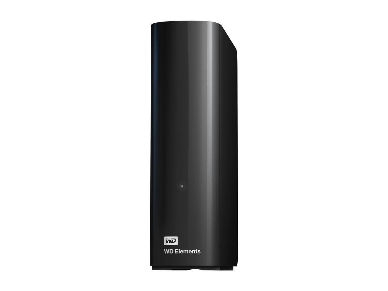 Alt View 3. Western Digital - WD Elements 20TB USB 3.0 Desktop External Hard Drive WDBWLG0200HBK-NESN Black - Black.