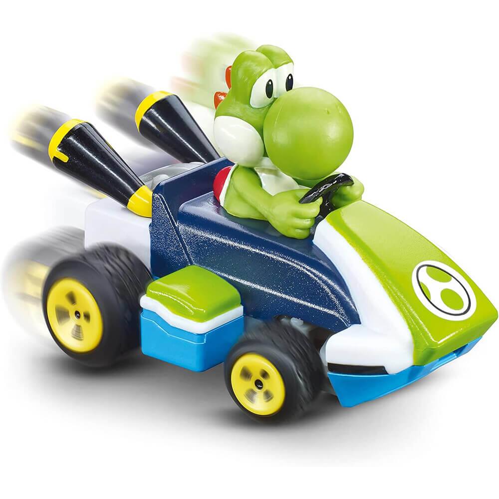 Alt View 1. Carrera - Carrera 370430004 Nintendo Mario Kart Mini RC Remote Control Car - Yoshi - Black.