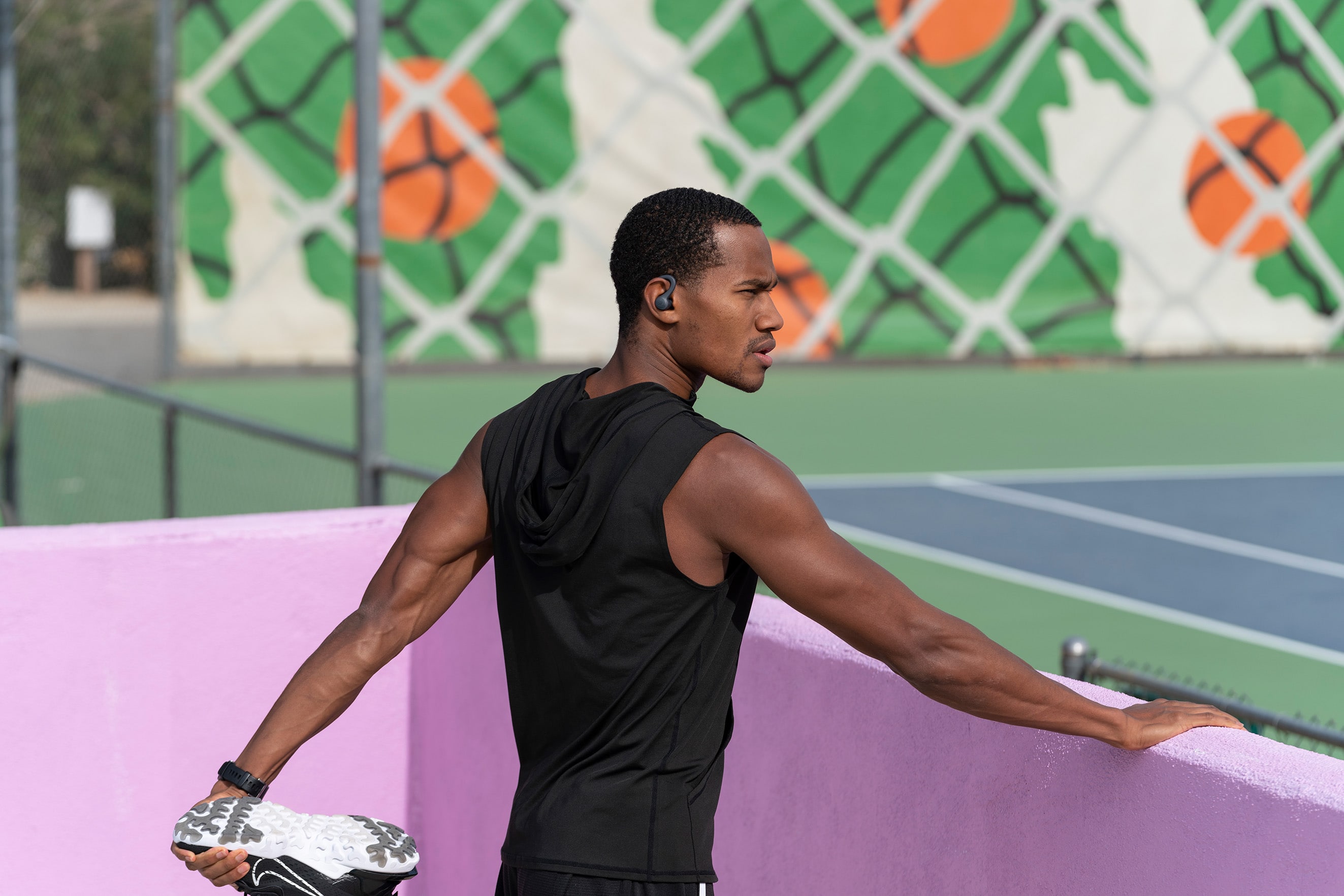 Alt View 14. JLab - Go Air Sport True Wireless Earbuds - Graphite.