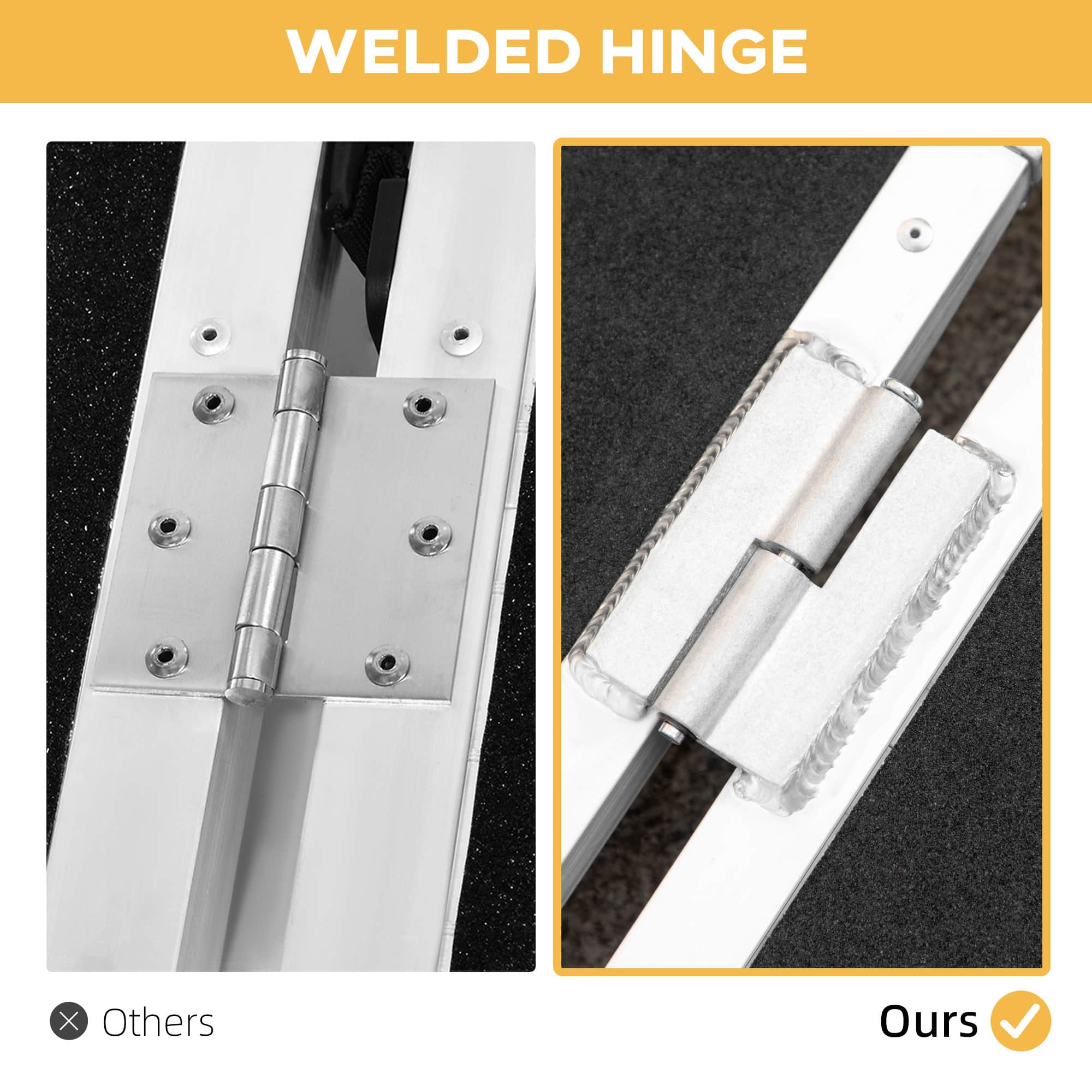 WELDED HINGE
- Others
- Ours