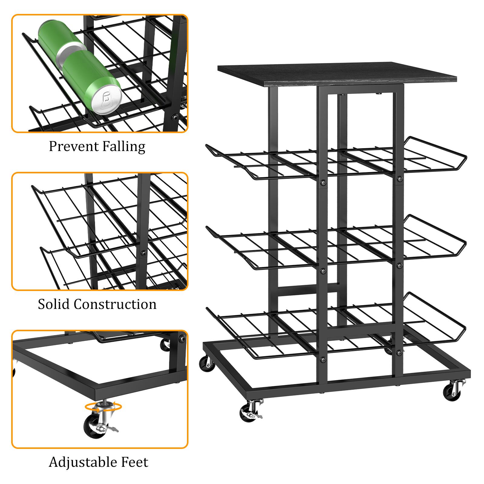 6. Prevent Falling
Solid Construction
Adjustable Feet