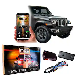 MPC - Smartphone / OEM Remote Activated Start For 2007-2018 Jeep Wrangler Key-to-Start - Black
