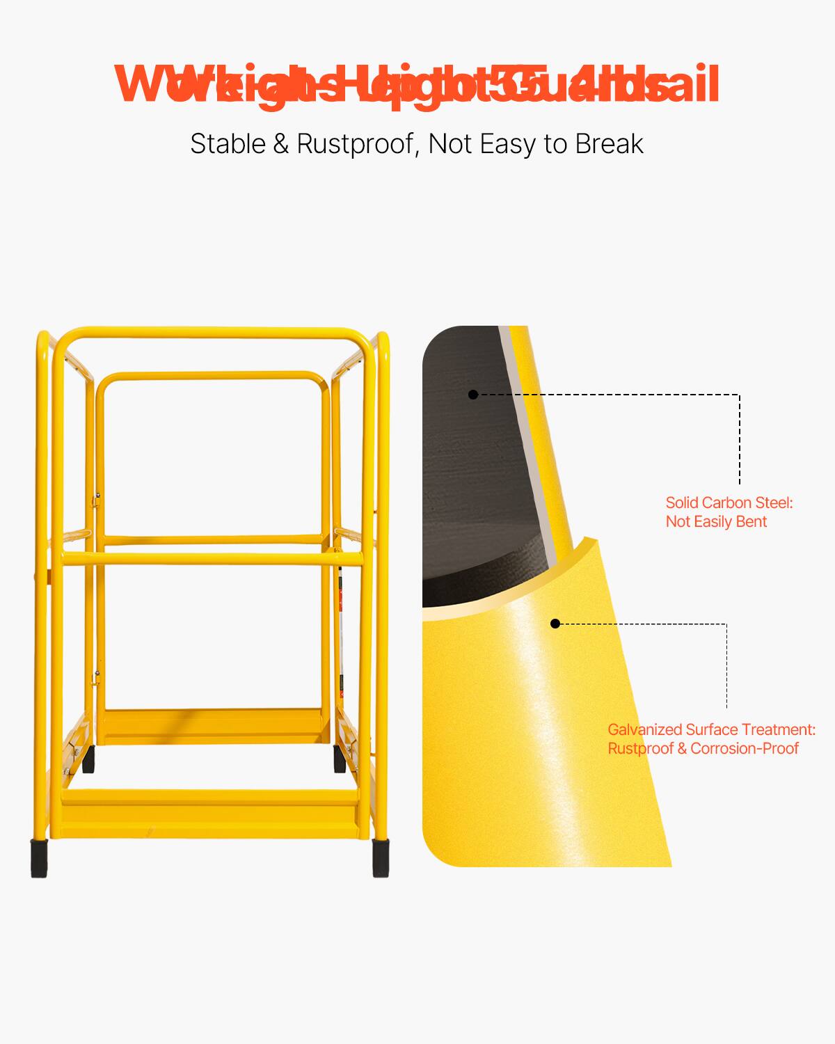 WWkightsHiglot35u4hdsail  
Stable & Rustproof, Not Easy to Break  

Solid Carbon Steel: Not Easily Bent  
Galvanized Surface Treatment: Rustproof & Corrosion-Proof