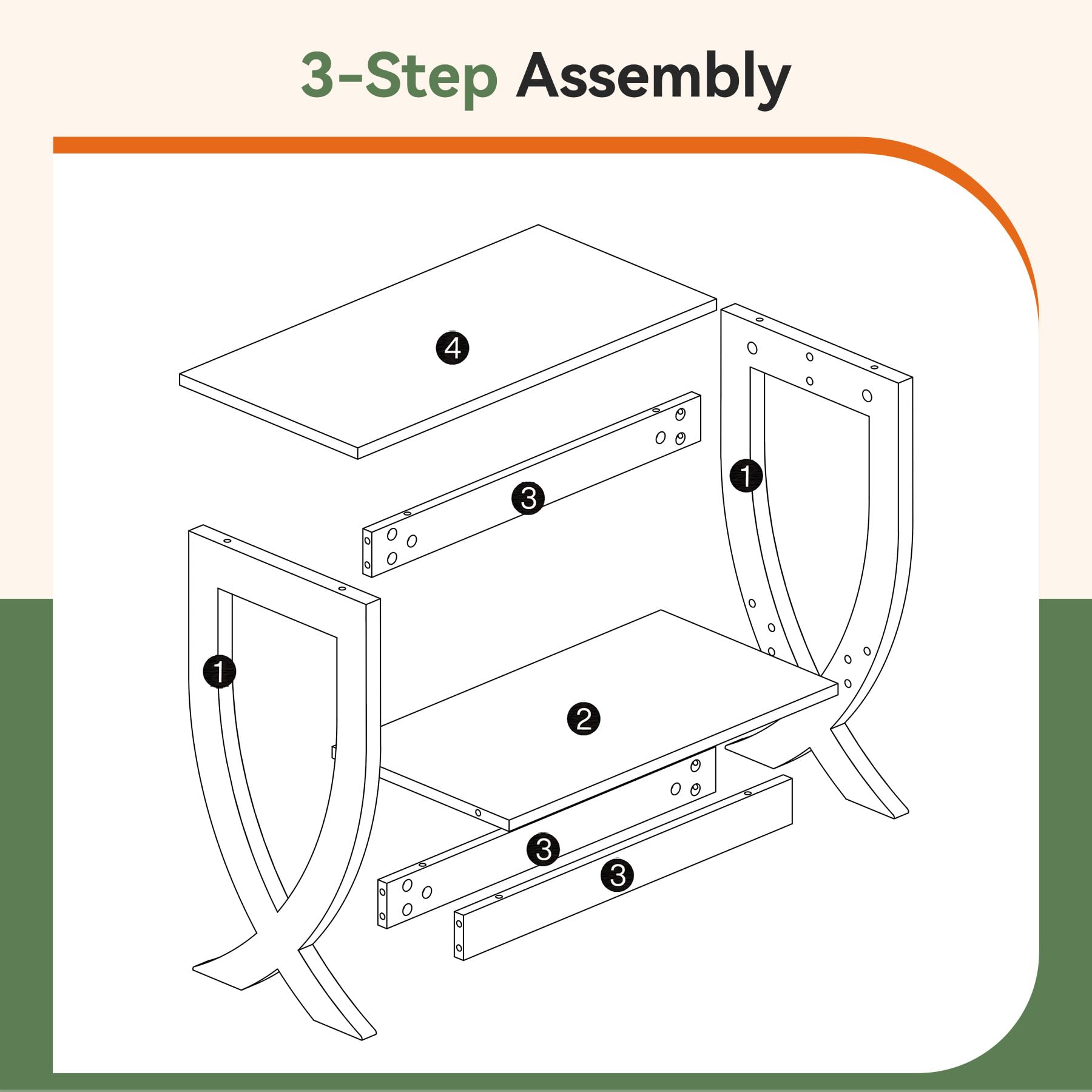 3-Step Assembly