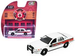 2011 Ford Crown Victoria "Palmyra, Pennsylvania Citizen's Fire Company" White with Graphics 1/64 Model Car by Greenlight