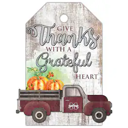 Fan Creations - Mississippi State Bulldogs 11'' x 19'' Gift Tag Truck Sign - White