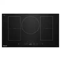 KitchenAid - 36" Electric Induction Cooktop with 5 Cooking Zones and Temp Cook Induction Technology - Black - Front_Zoom