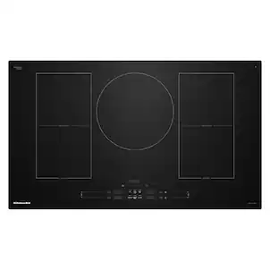 KitchenAid - 36 inch Wide 5 element Electric Induction Cooktop withTemp Cook Induction Technology - Black