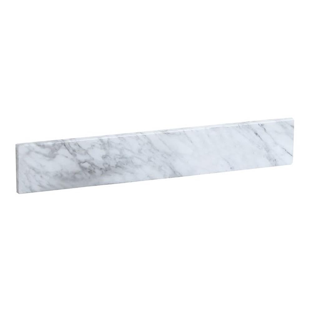 Elegant Kitchen and Bath - 24 inch backsplash in - Carrara White