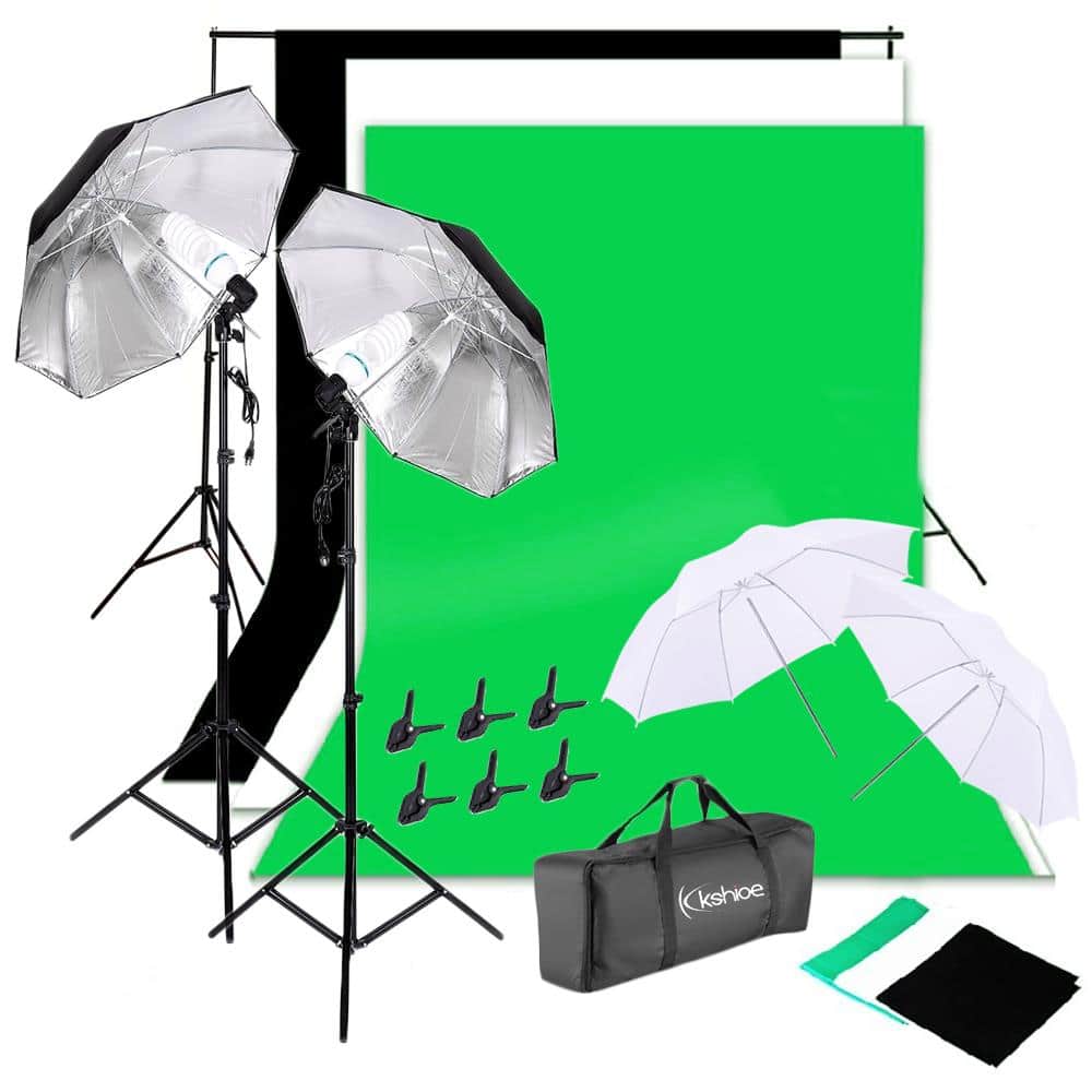 Winado - Photo Studio Lighting Umbrellas Camera Photography Light Backdrop Kit w/ Clamp