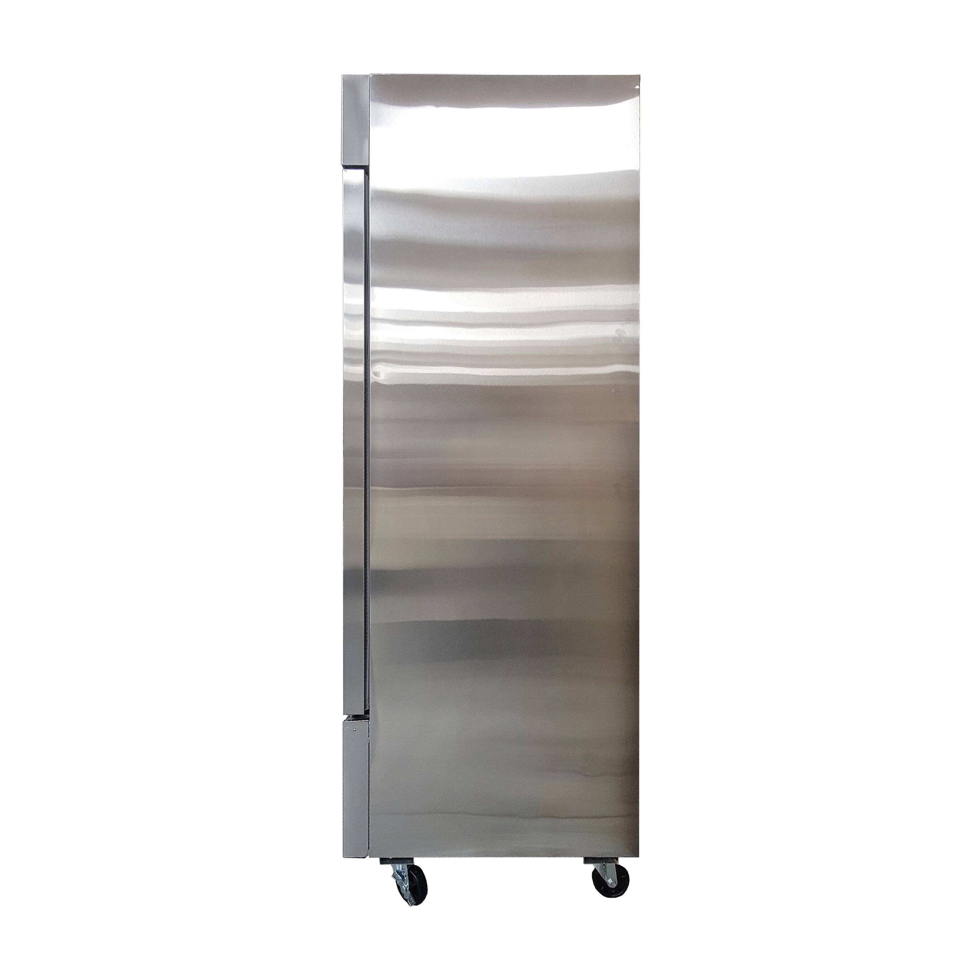 Alt View 4. Magic Chef - Commercial 29 in. 19 cu. ft. Single Door Refrigerator in Stainless Steel - Stainless Steel.