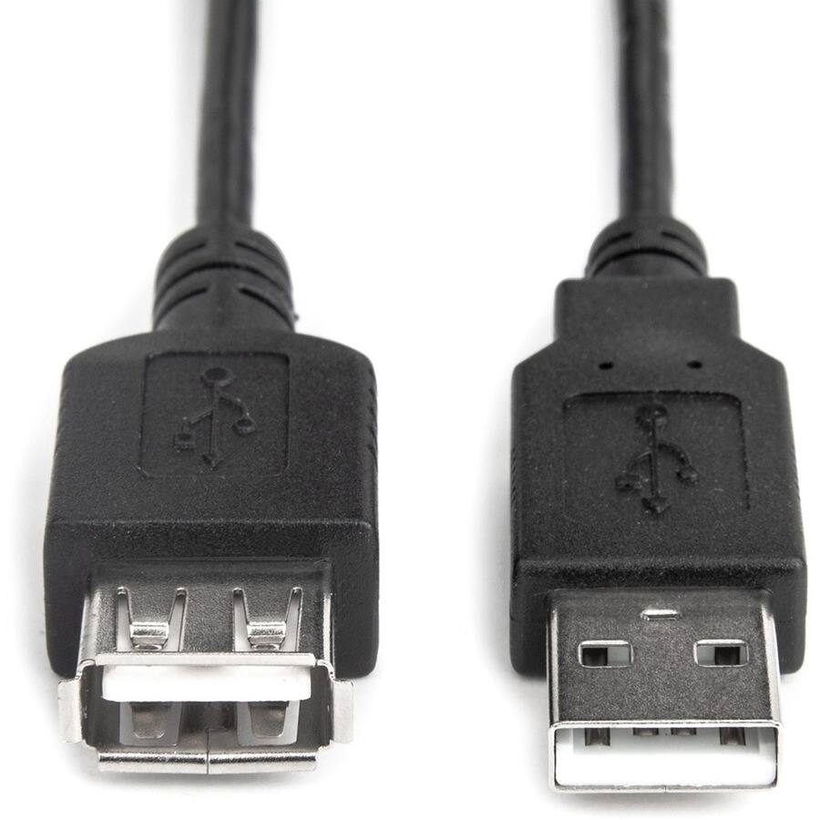 Alt View 1. Rocstor - 6FT/2M USB 2.0 EXTENSION CABLE USB 2.0 TYPE A TO TYPE A F/M BLACK.