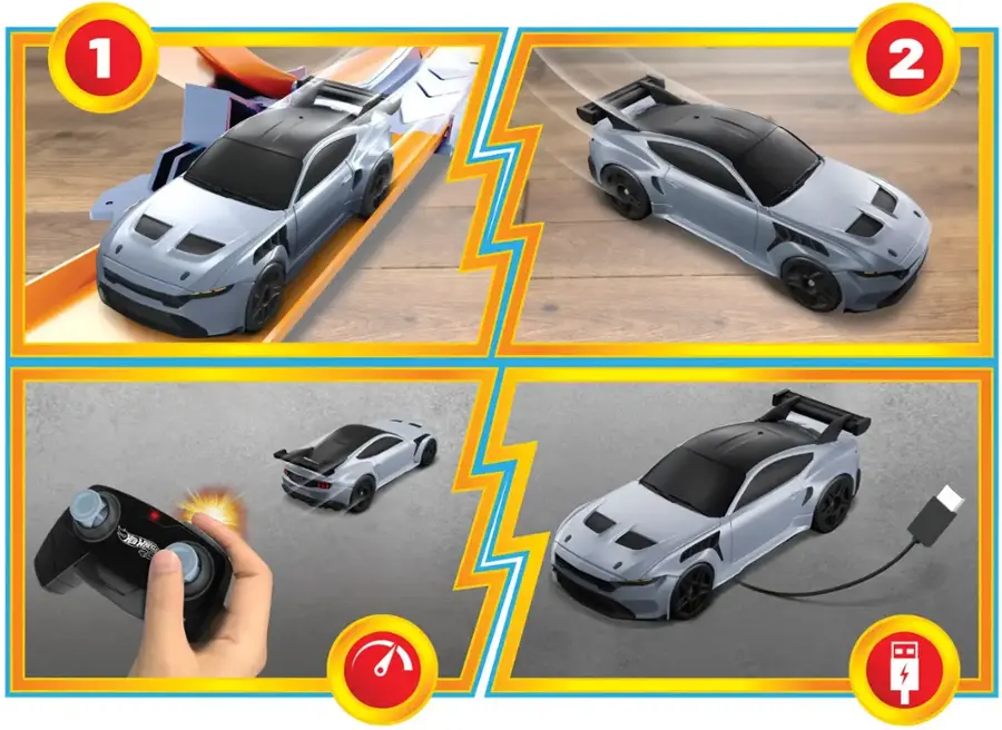 Alt View 16. Hot Wheels - 1:64 Scale Ford Mustang GTD Remote Control Vehicle.