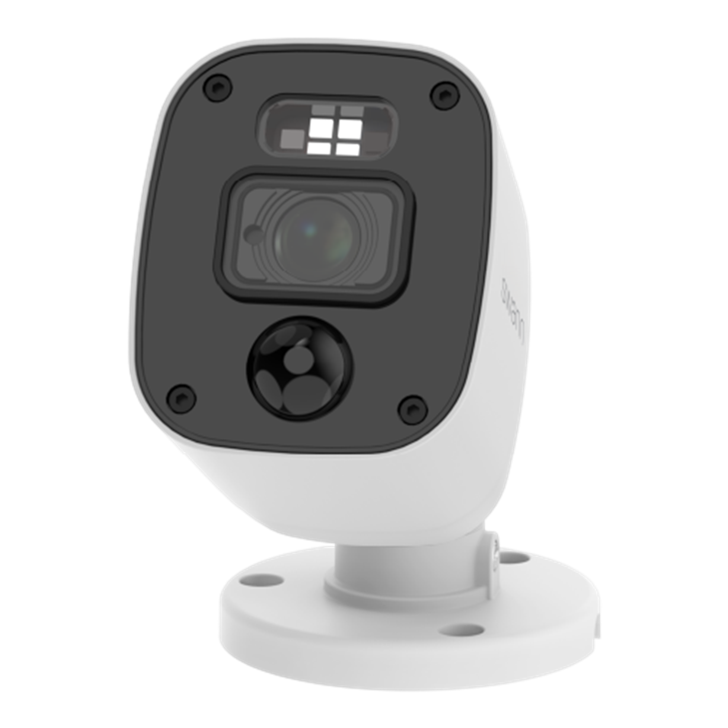 Left. Swann - SwannForce 4K Security Camera System, 4x Bullet Analog CCTV Cameras, Microphone and Siren, DVR with 1TB Storage - White.