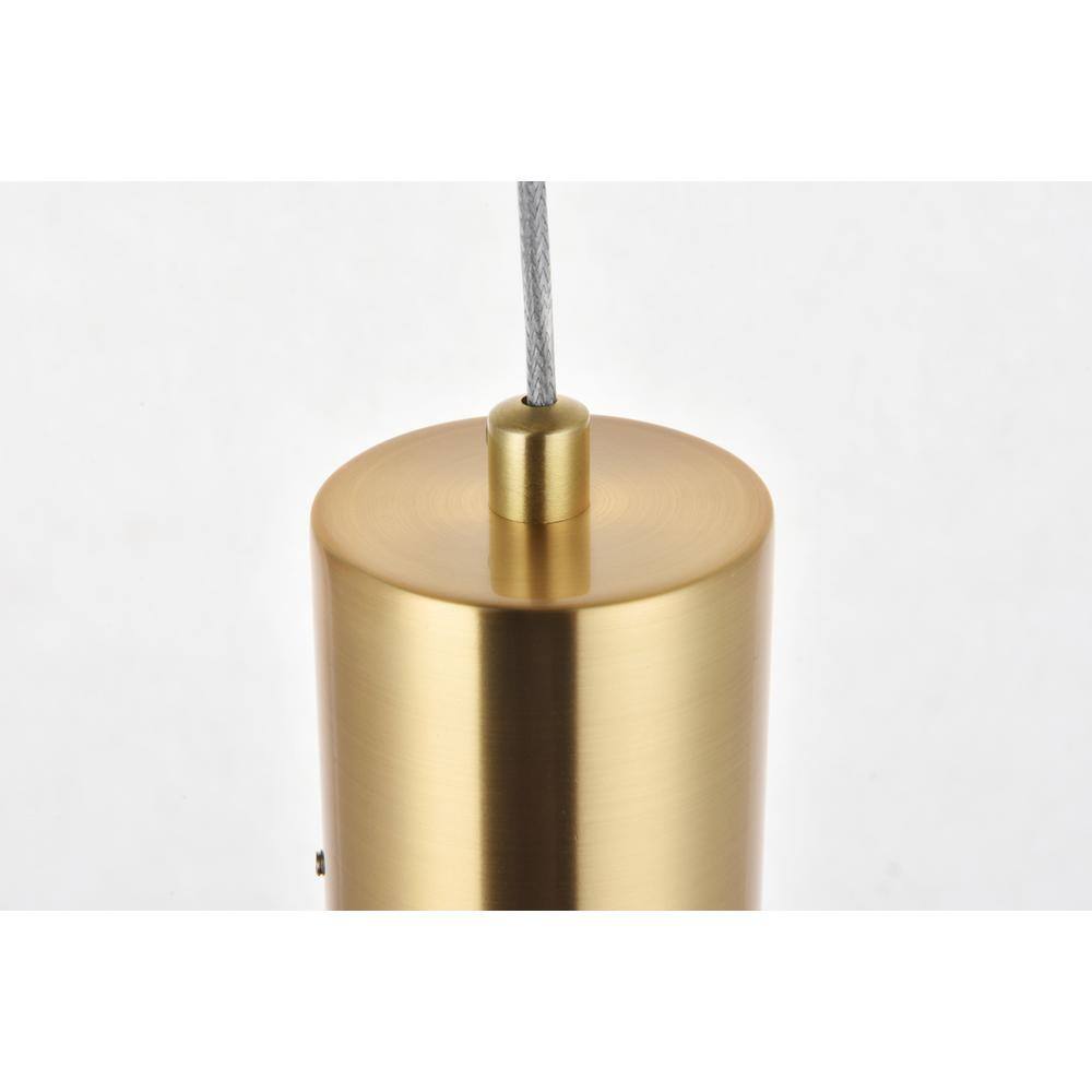 Alt View 9. Elegant Lighting - Constellation 3 light Gold LED Pendant - Gold.
