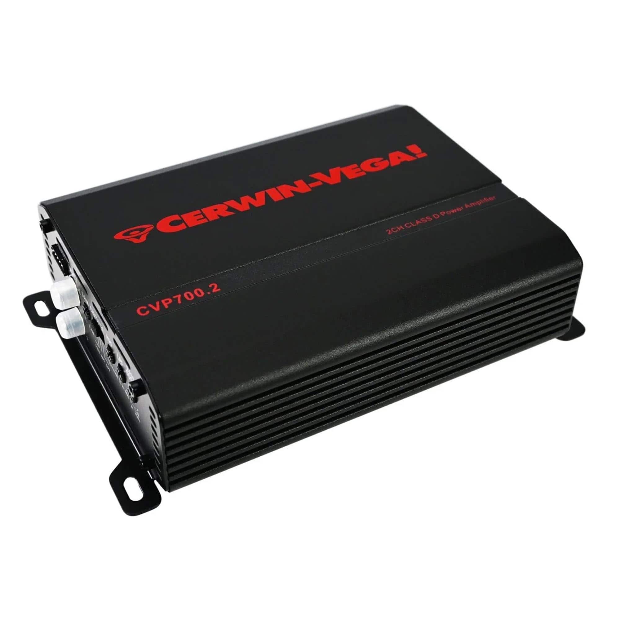 Cerwin Vega - CVP700.2 Cvp Performance 700W Max 2-Ch Small Chassis Amplifier 90Wx2@4Ω Rms / 160Wx2@2Ω Rms - Black/Gray