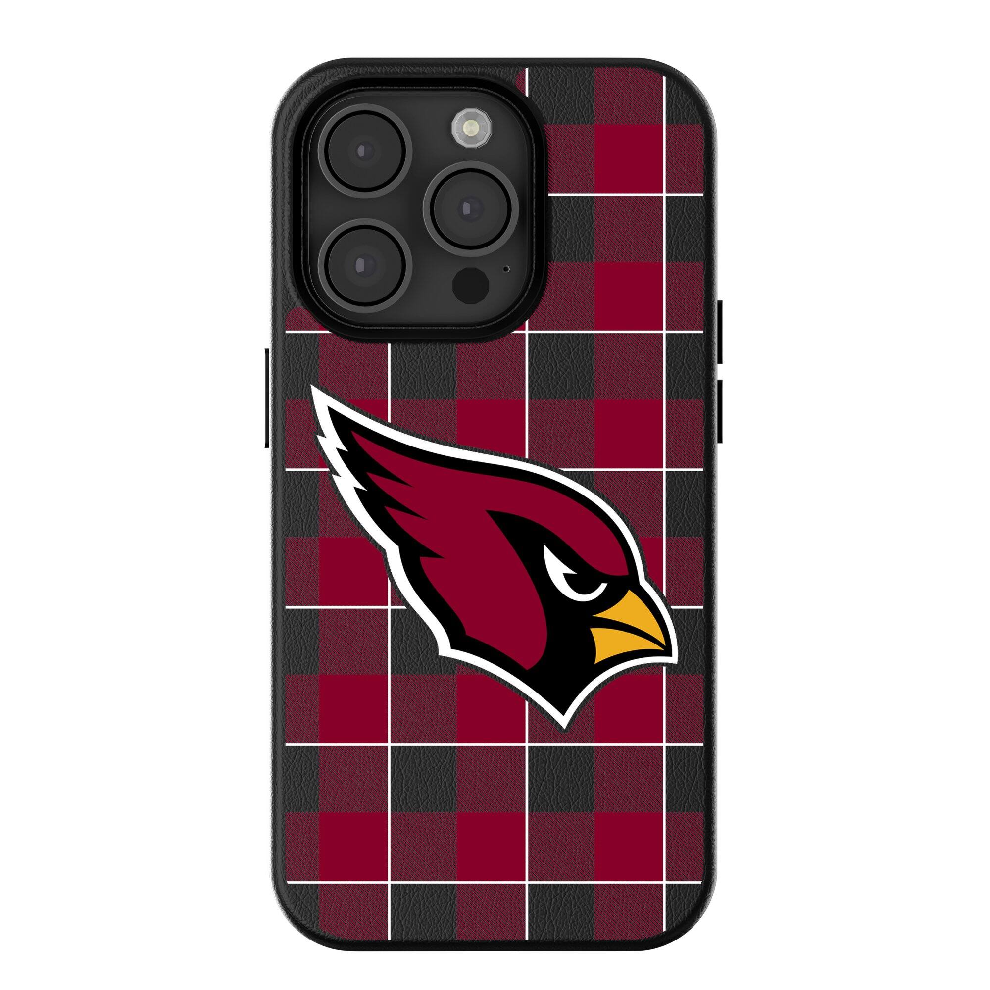 Keyscaper - NFL - Arizona Cardinals Plaid Magnetic Bump iPhone Case - 16 Pro - Black price history on PriceWatchPro