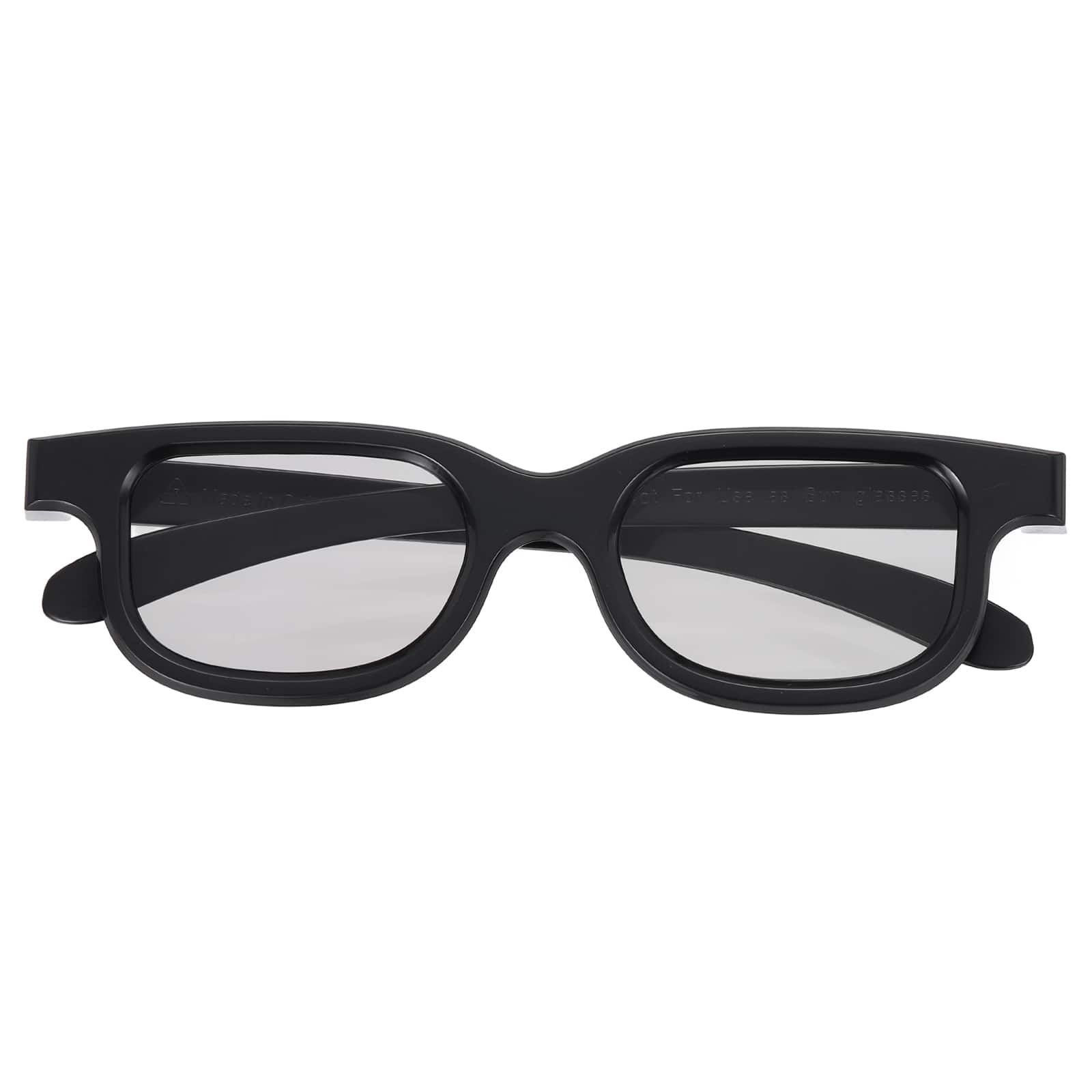 Unique Bargains - Polarized 3D Viewing Glasses, Passive Circular 3D Glasses for Anaglyph Movie Cinema Game TV Projector - Black
