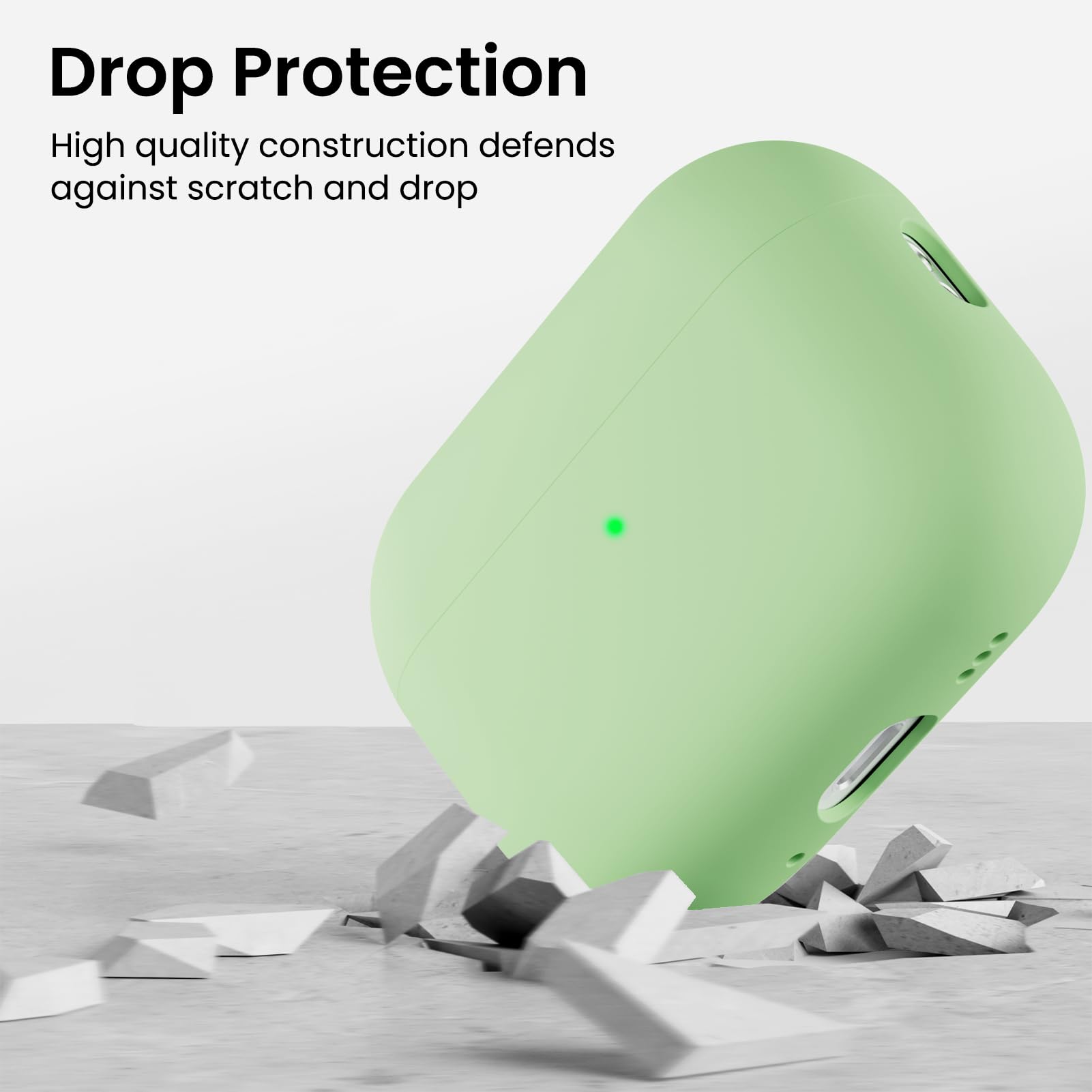 Ornarto Compatible with AirPods Pro 3 Case 2025, Full Protective