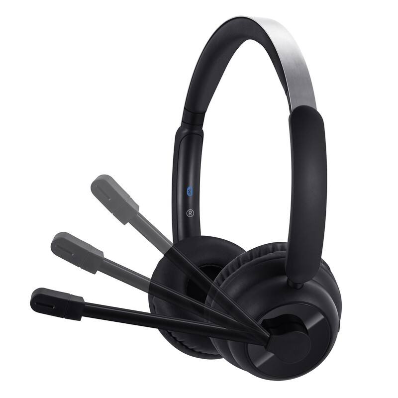 Left. Adesso - Adesso Xtream P900 Bluetooth & AUX Headphone With Noise Cancelling Microphone - Stereo - Mini-phone (3.5mm), AUX, USB - Unknown.