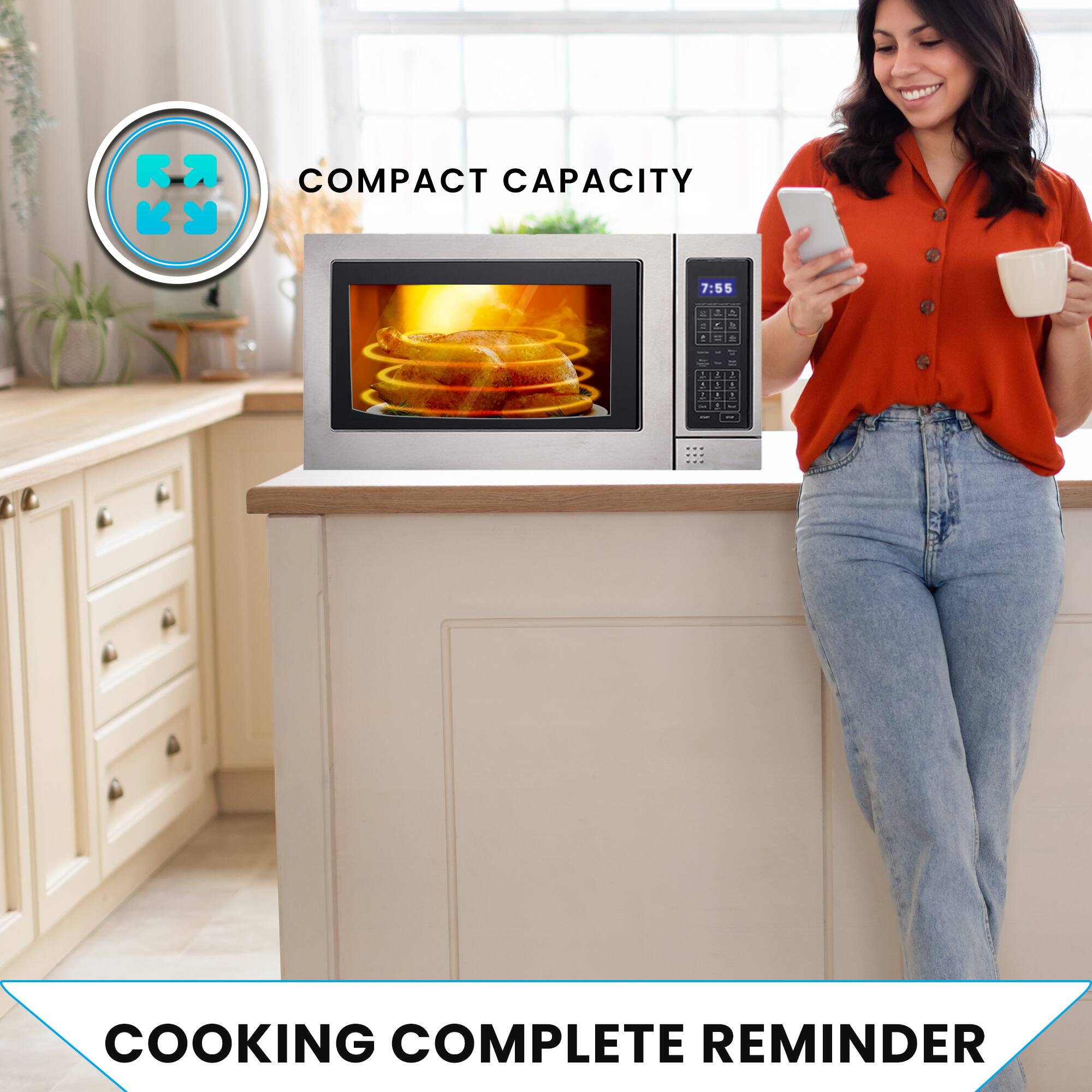 COMPACT CAPACITY

COOKING COMPLETE REMINDER