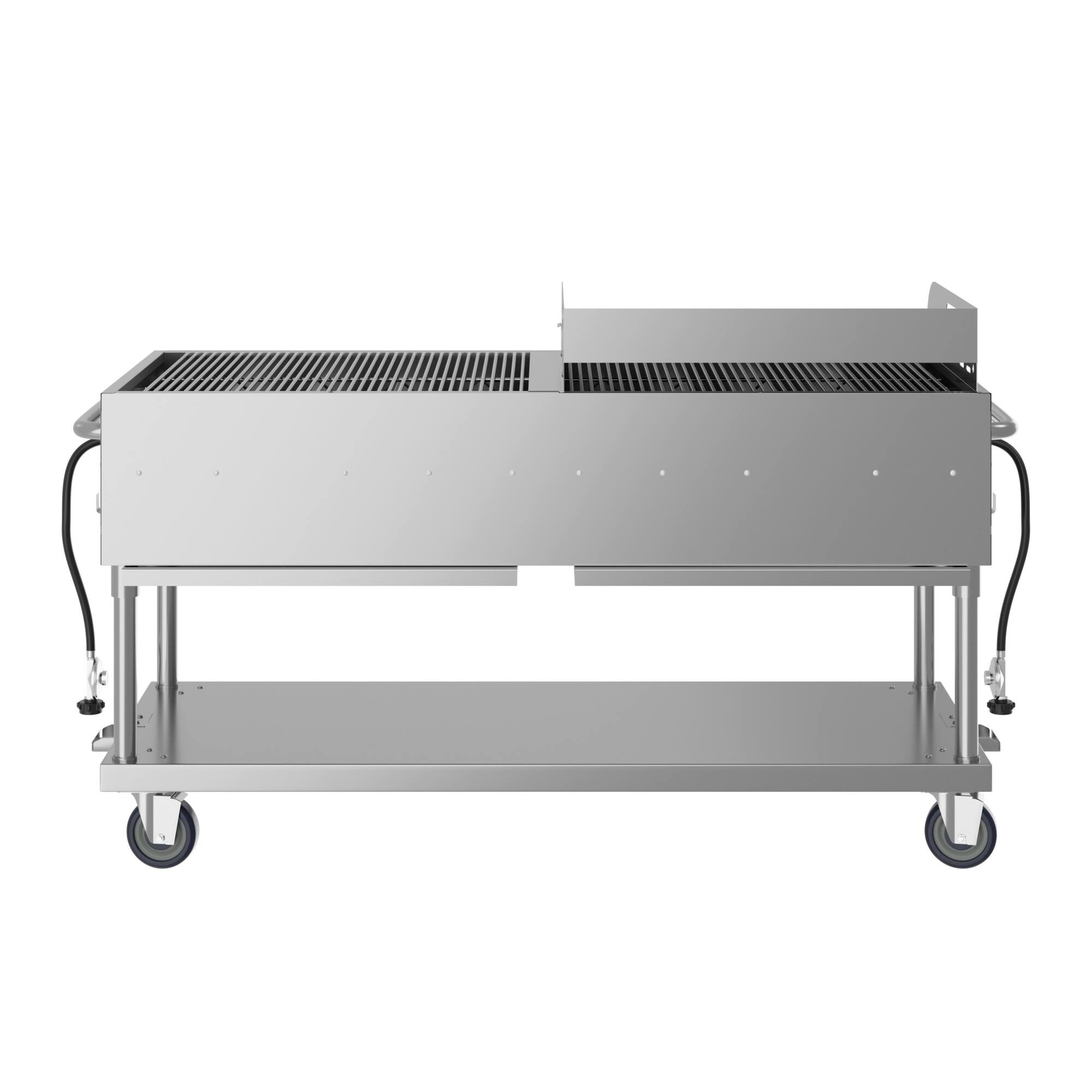 Alt View 4. Koolmore - 72 in. Commercial Outdoor Propane Gas Grill with 36 in. Griddle in Stainless-Steel, ETL Listed (CGKIT7-G36) - Stainless Steel.