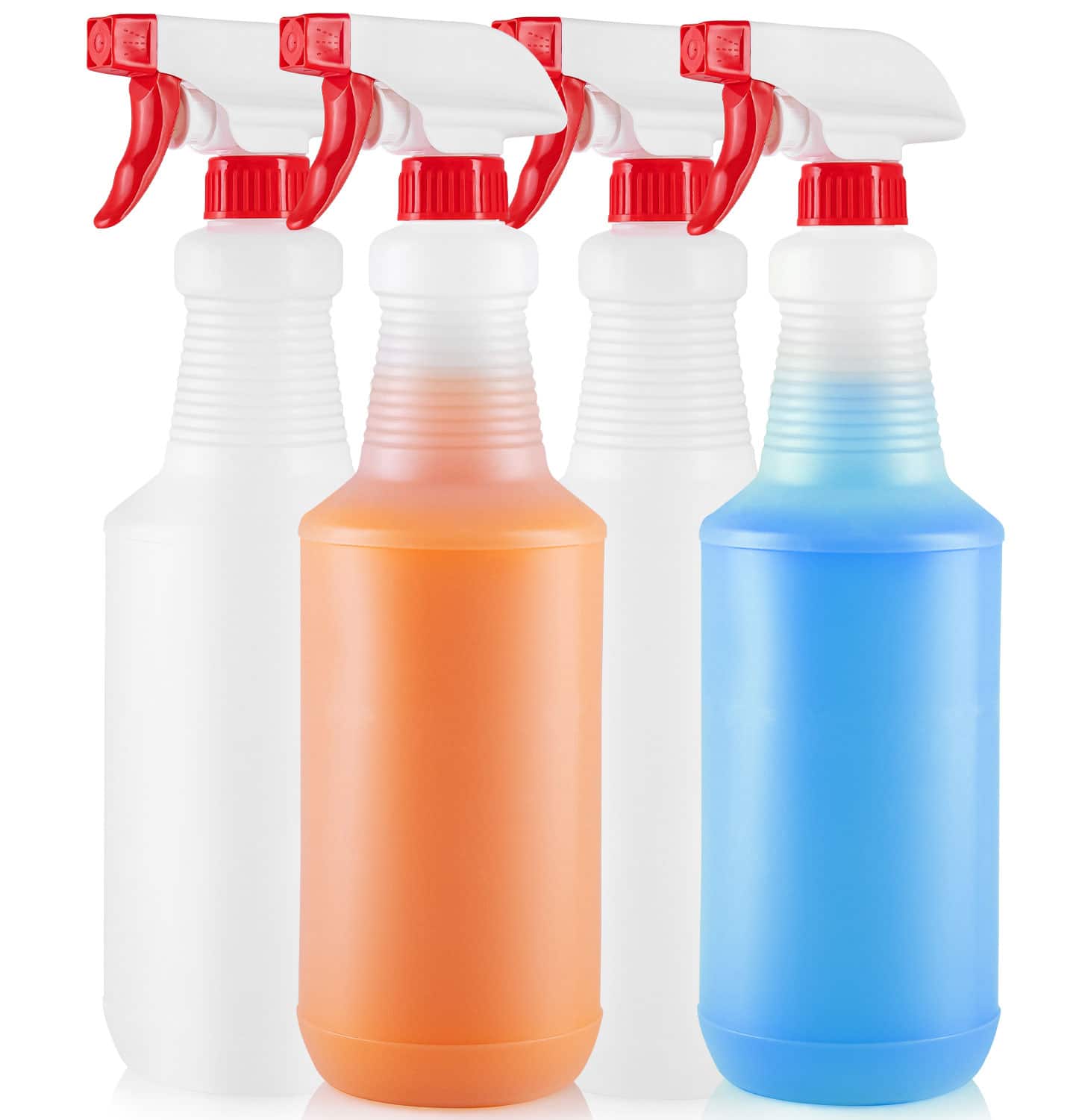 Zulay Kitchen - Zulay Home 24 oz Spray Bottle 4 Pack - Heavy Duty Cleaning Spray Bottles For Cleaning Solutions