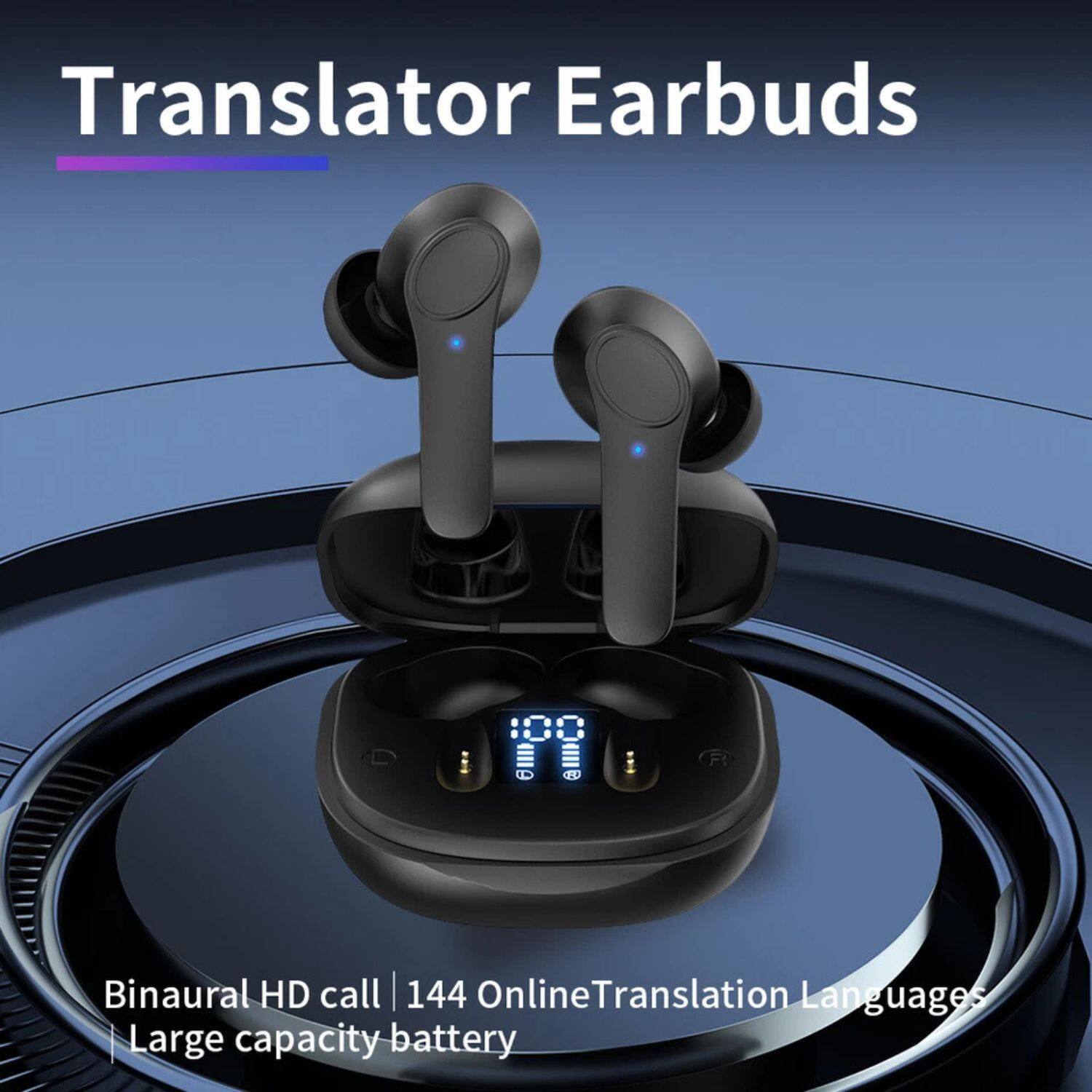 Translator Earbuds

Binaural HD call | 144 Online Translation Languages | Large capacity battery