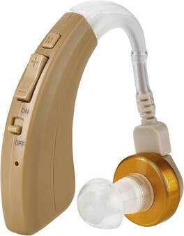 Digital Hearing Amplifier by MEDca VHP-220. 500hr Battery Life, Modern Design, Doctor and Audiologist - Blue
