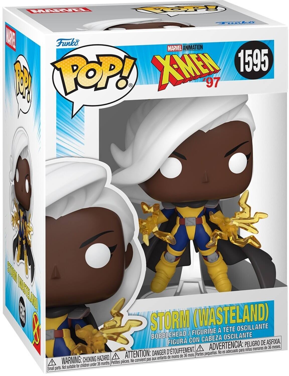WARAEL Ropy Todli AE Funk MARVEL ANIMATION XMEN 1595 1 POP! 1 97 STRL TMASTE STORM (WASTELAND) OSCILLANTE FIGURINE / OSCILANTE FIGURA CON CABEZA ASFIXIA ADVERTENCIA: PELIGRO DE ASFIXIA. D'TOUFFEMENT. adecuado para niños DANGER pequeñas. No es HAZARD. ATTENTION: aux enfants de moins de 36 mois. Partes WARNING: CHOKING Petites pièces. Ne convient pas children under 36 months, Not suitable for Smal parts.