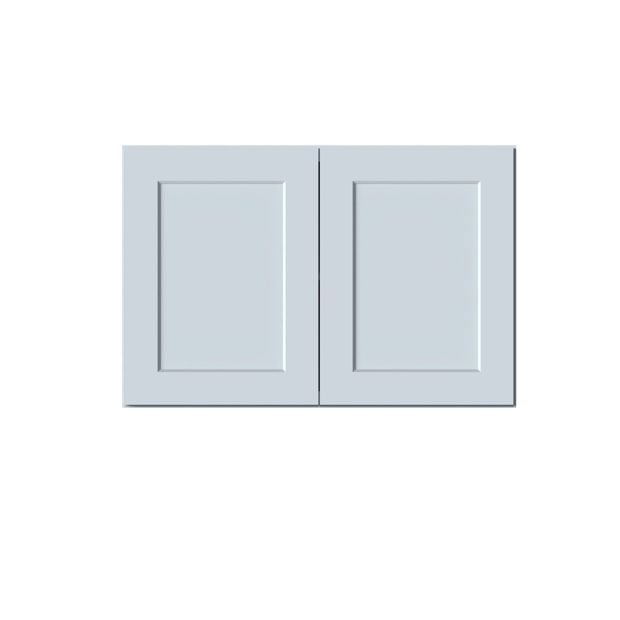 Boyel Living - Deep Wall Cabinets 24.Wx27in.H Ready to Assemble Kitchen Cabinets 2Doors HDF Door - DOVE GRAY