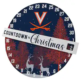 Pegasus - Virginia Cavaliers Countdown to Christmas Wall Sign - Multicolor