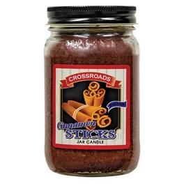 BreeBe - Cinnamon Sticks 12oz. Pint Jar Candle - Red