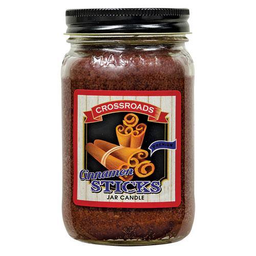CROSSROADS  
Cinnamon Sticks  
JAR CANDLE