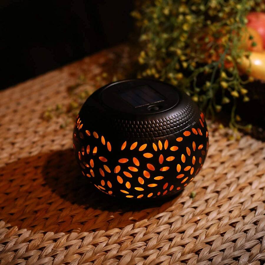 Dazzling Pops Solar Table Lights Outdoor Waterproof Dancing Flickering ...