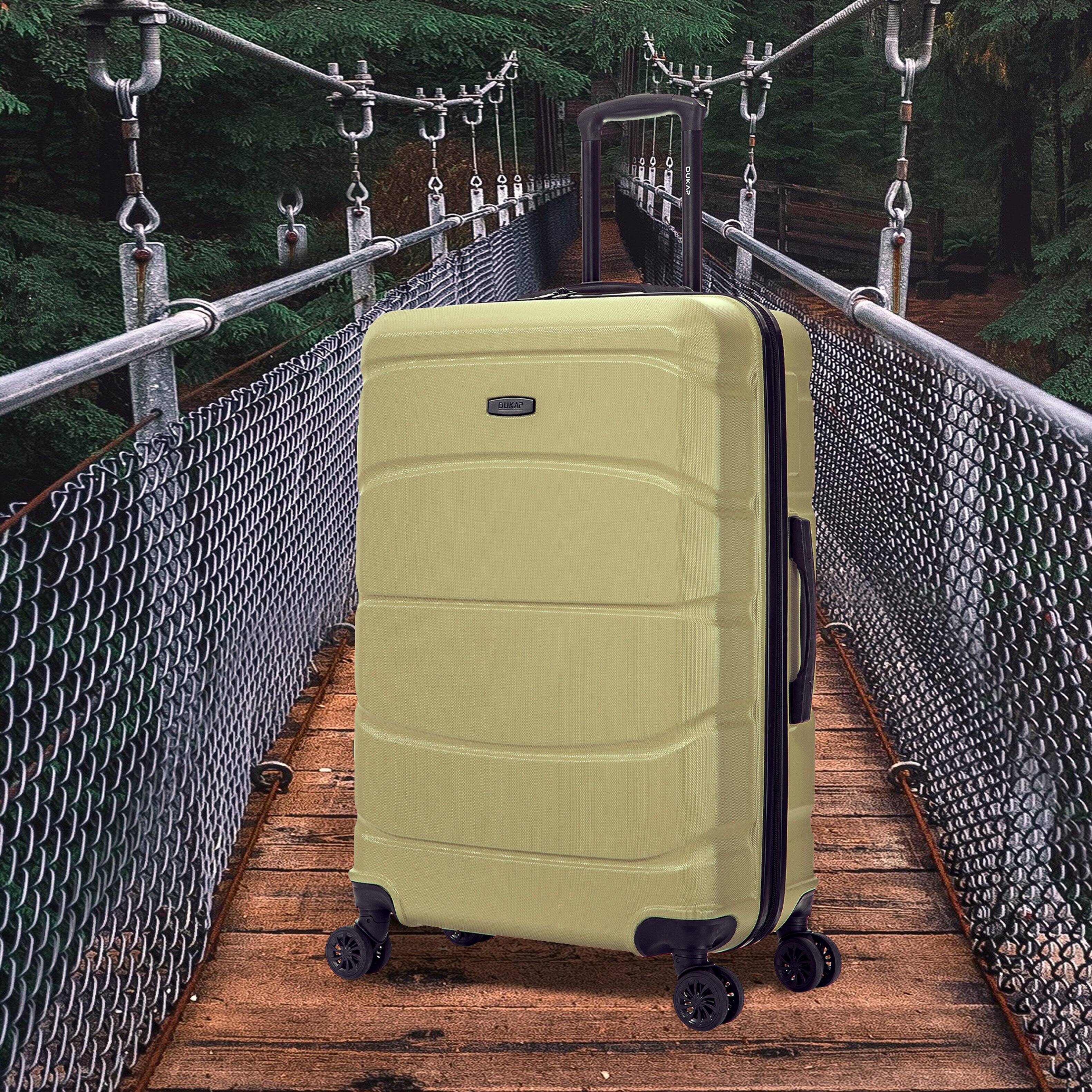 Back. DUKAP - Sense Lightweight Hardside Spinner Luggage 28" - GREEN.