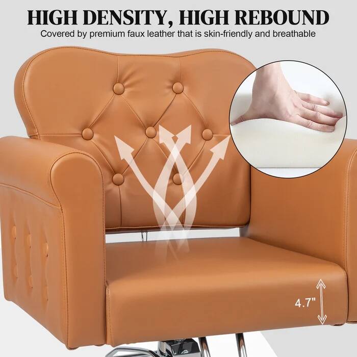 HIGH DENSITY, HIGH REBOUND  
Covered by premium faux leather that is skin-friendly and breathable  

4.7"