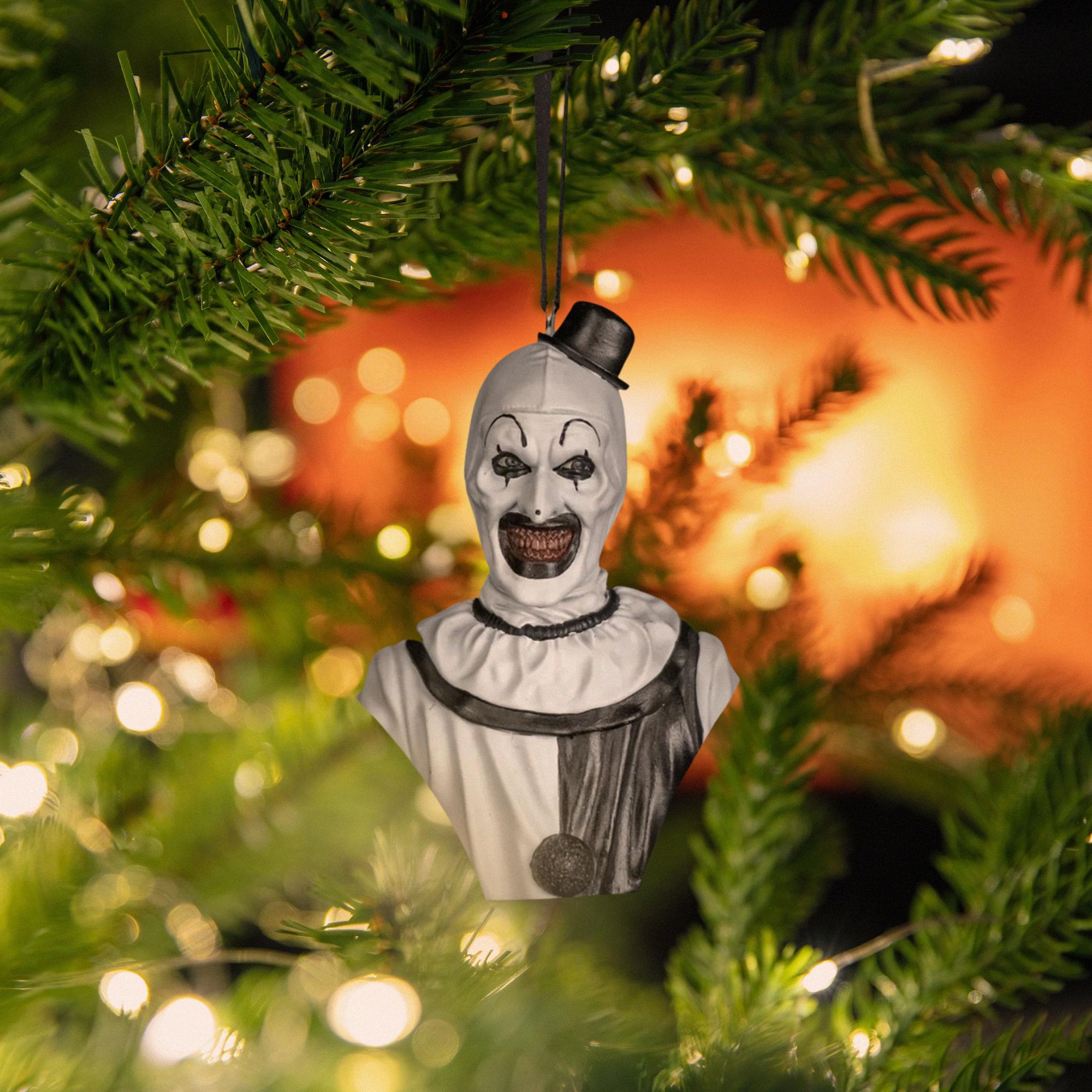 Alt View 3. Trick or Treat Studios - Terrifier Art the Clown Holiday Horrors Ornament - Multi-Colored.