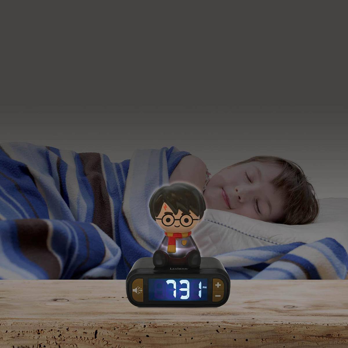 Alt View 8. Lexibook - Harry Potter Digital Alarm Clock with 3D Night Light & Sound Effects - MULTICOLOR.