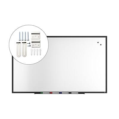 Alt View 4. TRU RED - TRU RED™ Magnetic Steel Dry Erase Board, Black Frame, 5' x 3' (TR61182) - Black.