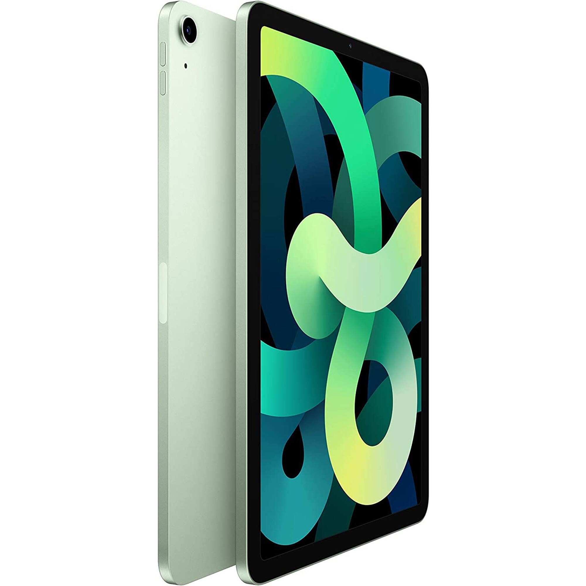 Alt View 1. Apple - Certified Refurbished 10.9-Inch iPad Air - (4th Generation) Wi-Fi + Cellular - 64GB - Green.