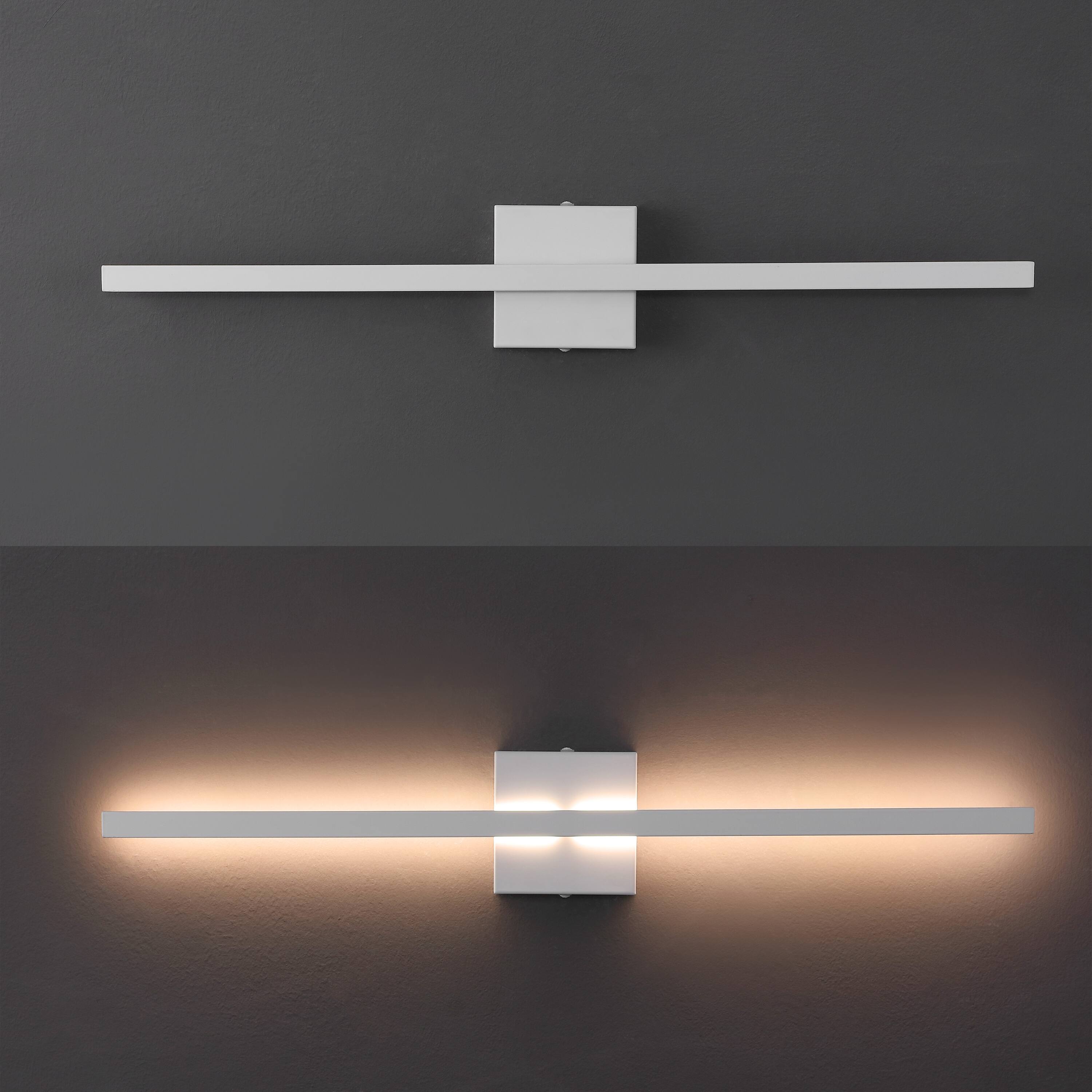Alt View 4. Jonathan Y - Vara 28" Linear Indoor/Outdoor IP65 Waterproof Metal 350-Degree Rotatable Dimmable Integrated LED Wall Sconce, White - White.